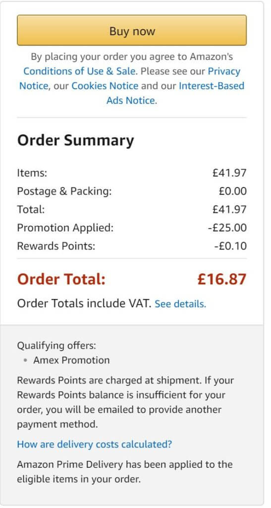 £25 Amazon Voucher Off A £40 Spend With Amex - Points Uncovered