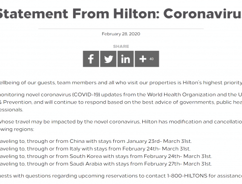 Hilton Coronavirus Cancellation Policy