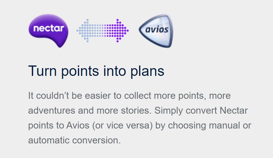 Why Can't I Convert Avios to Nectar Online