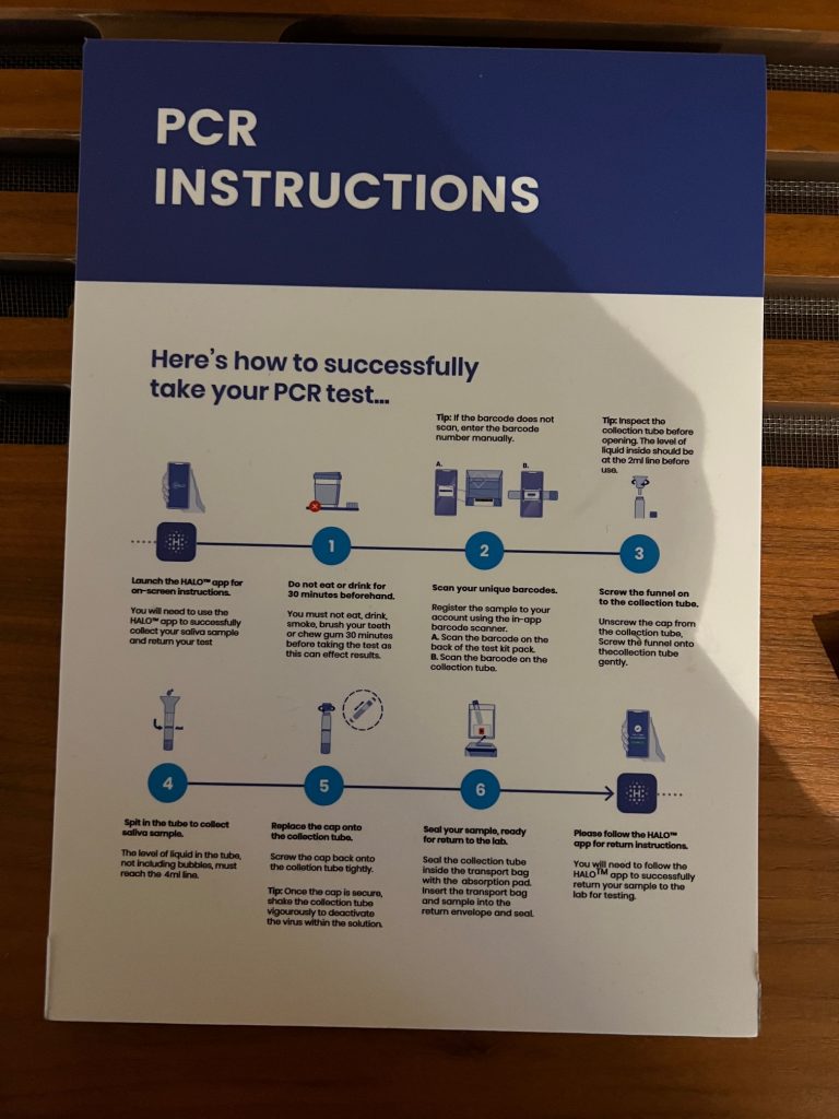HALO Day 2 PCR Heathrow Terminal 5 Instructions