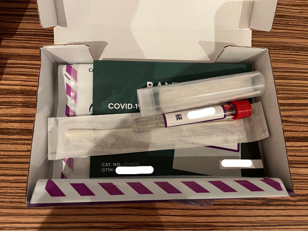 Randox COVID Test Box Contents