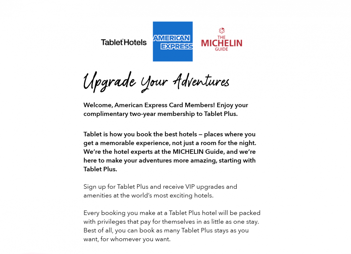 Free Tablet Plus Membership With Tablet Hotels