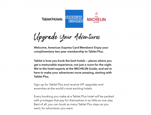 Free Tablet Plus Membership With Tablet Hotels