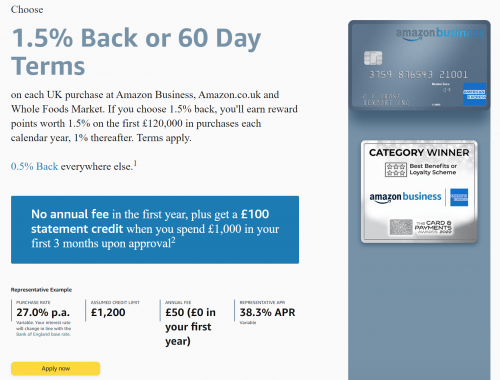 Great Sign-Up Bonus On The Amazon Business American Express Card