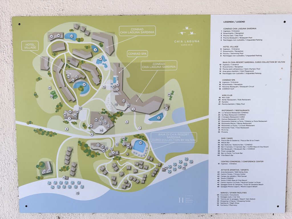 Conrad Chia Laguna Sardinia - Resort Map