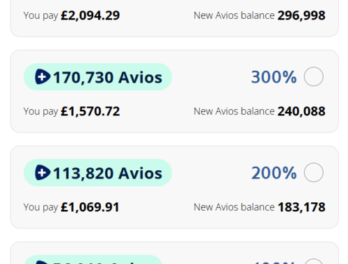 British Airways Boost Your Avios