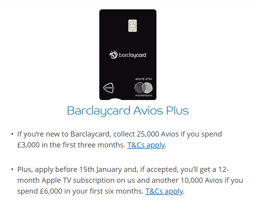 Barclaycard Avios Plus